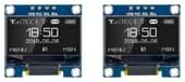 2PCS 0.96 Inch OLED I2C IIC Display Module 128x64 Pixel SSD1306 Mini Self-Luminous OLED Screen Board for Arduino Raspberry Pi (2Pcs-White)