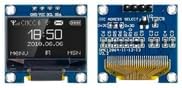 2PCS 0.96 Inch OLED I2C IIC Display Module 128x64 Pixel SSD1306 Mini Self-Luminous OLED Screen Board for Arduino Raspberry Pi (2Pcs-White)