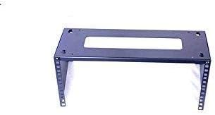 Raising Electronics 4U Wall Mount Open Frame 19 Inch Server Equipment Rack Threaded 15 Inch depth Black (4U)