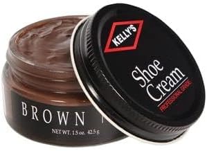 Kg's Shoe Shine Kit Includes Polish, Horsehair Brush, Applicator, and Storage Bag