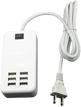 6 Ports USB Charger Hub Desktop US Plug AC Power Wall Travel Charging Adapter Slots Charging Station