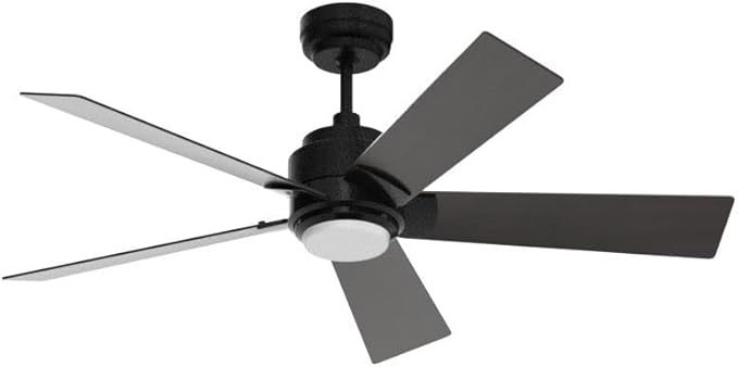 SMAAIR Smart WiFi LED Ceiling Fan, 52inch Plywood Outdoor Smart Ceiling Fan with Remote, App Control with Timer and Schedule, Compatible with Alexa/Google Assistant/Siri Shortcuts (Black/Walnut)