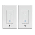 Shelly Plus Wall Dimmer UL | WiFi Smart Wall Dimmer Switch | Home Automation | Bluetooth Gateway | Compatible with Alexa, Home Assistant & Google | No Hub Required | Dimmable Lights (2 Pack)
