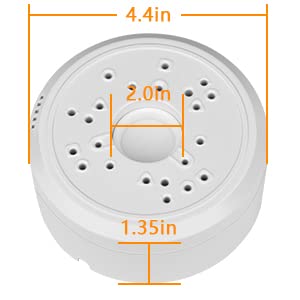 Universal Junction Box for Bullet Security Camera,Dome Camera Junction Box Mount Bracket, Indoor/Outdoor Wall Ceiling Mount Hide Cable Junction Base Boxes for Reolink Solar Panel (4pcs)