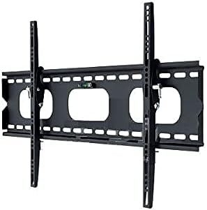 Mount-It Low-Profile Tilting TV Wall Mount Bracket for 32-60 inch LCD, LED, OLED, 4K or Plasma Flat Screen TVs - 175 lbs Capacity, 1.5 Inch Profile, Max VESA 600x400 (MI-318B), Black, 60