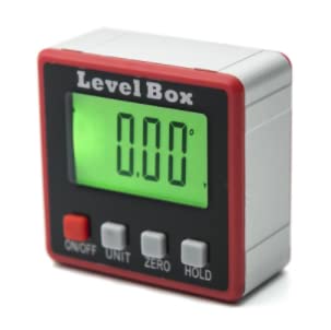 Digital Angle Gauge Level Box Protractor,Saw Accessories with Magnetic Base Calculating for Automobile/Building/Masonry/Carpentry Digital Display Goniometer, inclinometer, Electronic Goniometer