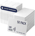 Custom Programmed Door Access Cards Prox - Compatilbe with 26 bit H10301 Format HID 1386 ISOProx II (50)