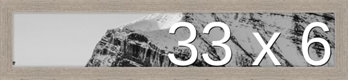 Frame It Easy 33 x 6 Rustic Gray Wood Frame (Derby)