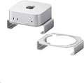 Hagibis Mac mini M4 Stand Aluminum Alloy Mount for Mac mini M4/M4 Pro 2024 Ventilation Heat Dissipation Cooling Desktop Holder Accessories (MMS03)