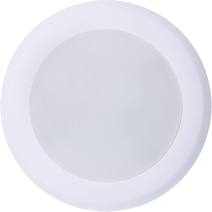 TOPELER 6 Inch LED Disk Light, 15W Modern Flush Mount Ceiling Light, Dimmable Low Profile Disc Downlight, Metal Baffle Trim Fixture for Home Improve, 1000LM 3000K Warm White, ETL Listed