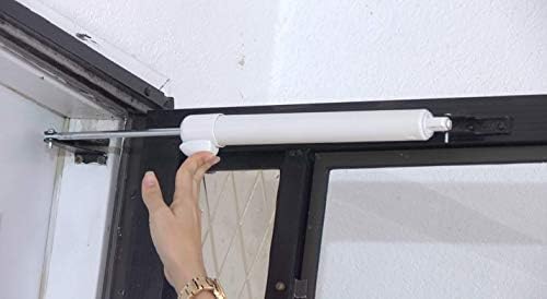 Touch 'n Hold Smooth Door Closer - Single Kit (Almond) - Standard-Duty Door Closer with Touch-Button Hold Open Feature & Smooth Closing Motion – for (Medium & Lightweight) Storm, Screen Doors.