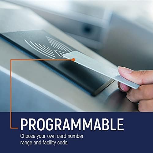 Custom Programmed Door Access Cards Prox - Compatilbe with 26 bit H10301 Format HID 1386 ISOProx II (200)