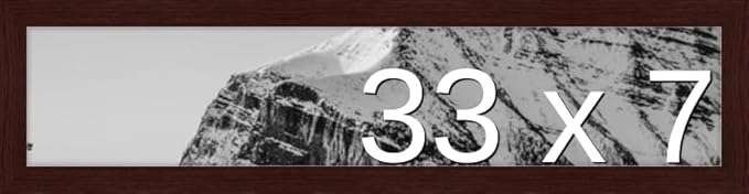 Frame It Easy 33 x 7 Merlot Wood Frame (Derby)