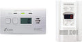 Kidde Carbon Monoxide Detector with 10-Year Battery, Digital Display, 3 LEDs & Nighthawk Carbon Monoxide Detector & Explosive Gas Detector, AC-Plug-in with Battery Backup, Digital Display, White