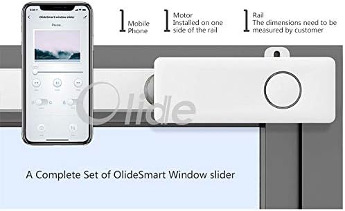 Intelligent Smart Automatic Slide Window Closer App Control Workable with Google Home Amazon Alexa (Window Width 35inch)