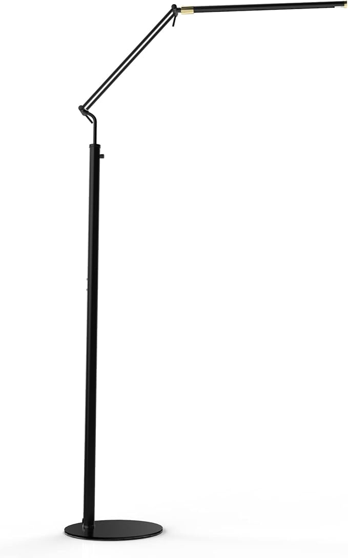 Cocoweb High Powered, dimmable, LED Floor Lamp - Fled-GPS (Black Brass)