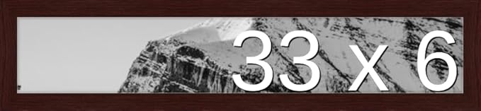 Frame It Easy 33 x 6 Merlot Wood Frame (Derby)
