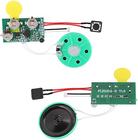fosa DIY Greeting Card Chip, 60 Seconds Music Sound Audio Voice Recording Module Device Chip Recordable Sound Chip for Christmas Cards, Creative Gift Boxes, Jewelry Boxes, Crafts, Children's Toys
