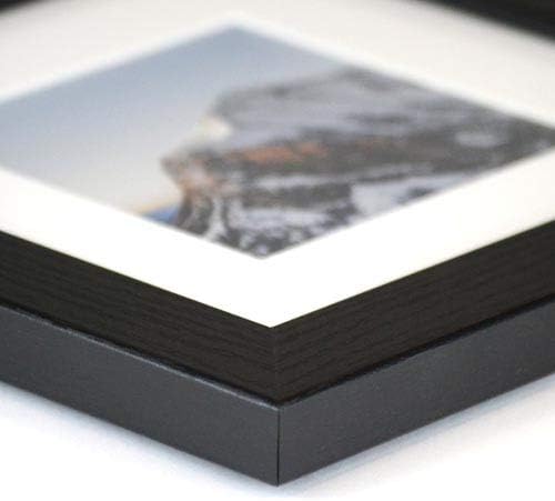 Frame It Easy 33 x 27 Black Grain Wood Frame (Derby)