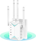 WiFi Extender Signal Booster for Home - 1200Mbps Dual Band, Covers 12880 Sq Ft & 108 Devices, Long Range Internet Booster with Ethernet Port, Easy Setup