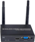 EXVIST 100M 1080P VGA Wireless HDMI Extender 1x Receiver Only, HDMI & VGA Dual Output, Up to 328ft, IR Support, Suitable for Transmitting Video from Laptop, PC, YouTube, PS4 to HDTV or Projector