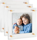 ArtToFrames 14x14 Inch Double Panel Floating Acrylic Picture Frame (Full Frame is 18x18) comes with Gold Standoff Hardware, Made in the USA, 3 Pack