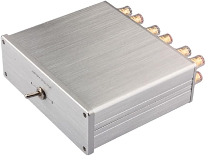 TKOWTB HiFi Lossless 4 in 1 Out 2 in 1 Out HiFi Stereo Audio Source Input Signal Switcher Switch Splitter Box(A) Easy Install