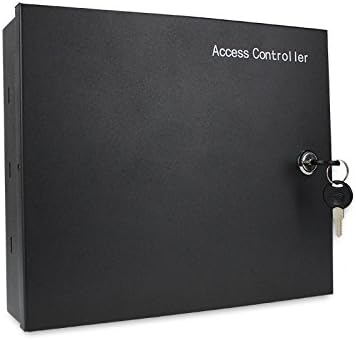 MENGQI-CONTROL Request to Exit PIR Motion Sensor 4 Doors Network RFID Access Control 600 LBS Magnetic Lock 110-240V Power Supply Box RFID Reader Keyfobs/Cards APP remotely Open Door