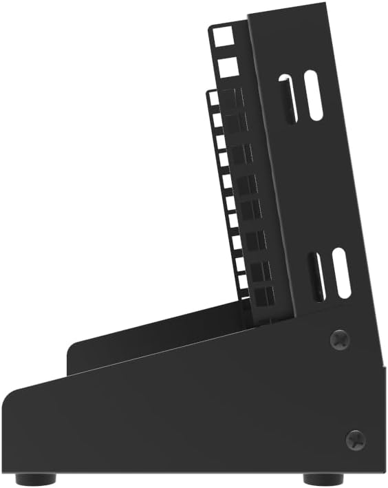QiaoYoubang 10 inch Small Desktop Network Rack, 4U Mini Open Frame Desktop Cabinet for 10" Network, Servers, Audio, and Video Equipment (4U)