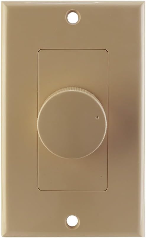 100W Impedance Matching Rotary Volume Control with White, Almond & Ivory Plates