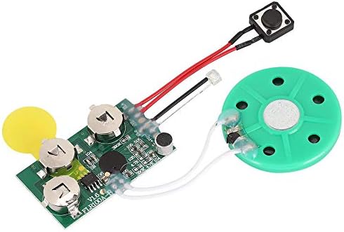 fosa DIY Greeting Card Chip, 60 Seconds Music Sound Audio Voice Recording Module Device Chip Recordable Sound Chip for Christmas Cards, Creative Gift Boxes, Jewelry Boxes, Crafts, Children's Toys