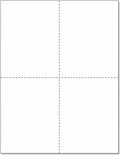 W-2 or 1099 Forms Blank Paper 4-Up Version "NO Instructions on Back" for Laser and Ink Jet Printer (1 Pack of 100 Sheets)