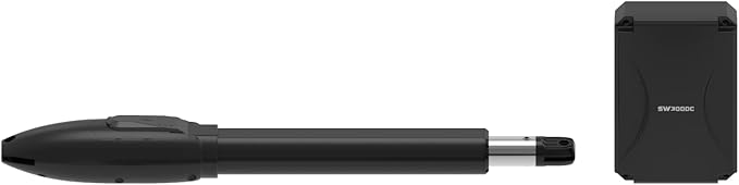 GATEXPERT SW300DC Single Automatic Gate Opener with Remotes for Swing Gates up to 660 Pounds and 20 Feet (SW300DC-S)