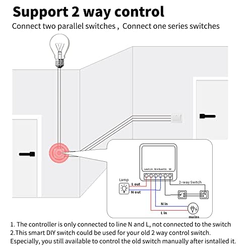 IHSENO ZigBee3.0 Smart Switch Mini Relay Switch, ZigBee Smart Light Switch Need Zigbee Hub Work with Tuya Smart Life APP Smart Button Scene Remote for Tuya Smart Home Devices (2)