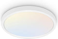 hykolity 18 Inch LED Round Flat Panel Light, White, 32W, 3200lm, 3000K/4000K/5000K CCT Selectable, 120°Beam Angle, Dimmable Edge-Lit Flush Mount Ceiling Light Fixture - ETL Listed