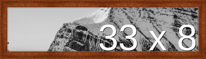 Frame It Easy 33 x 8 Russet Wood Frame (Derby)