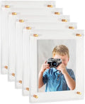 ArtToFrames 13x17 Inch Double Panel Floating Acrylic Picture Frame (Full Frame is 17x21) comes with Gold Standoff Hardware, Made in the USA, 5 Pack