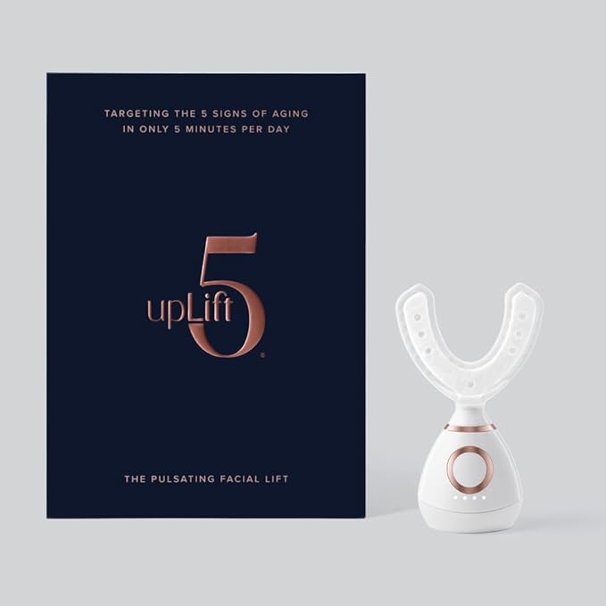 upLift 5 Pulsating Facial Lift | 5 Minute Age Reversal Device, Contours & Improves Facial Structures, Tightening & Toning of Skin