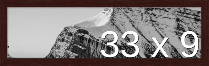 Frame It Easy 33 x 9 Merlot Wood Frame (Derby)