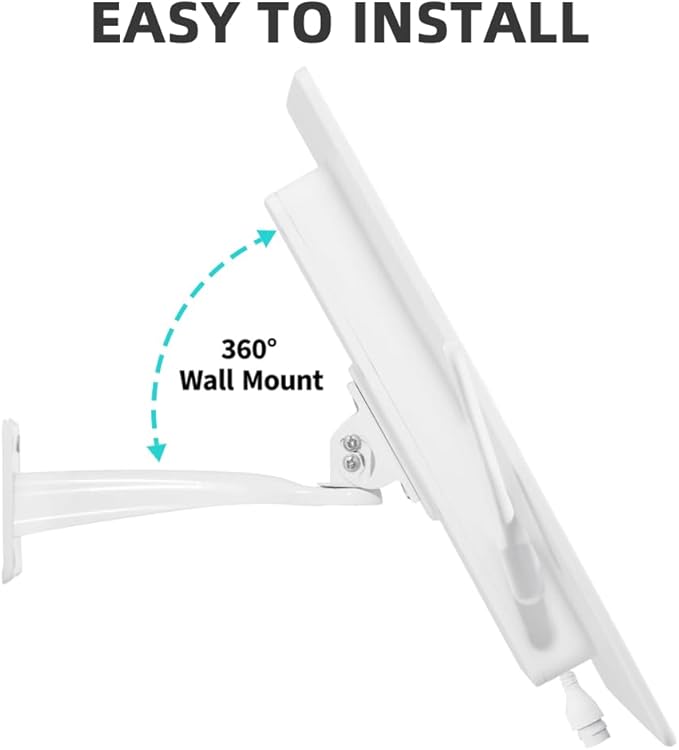 WiFi Extender Signal Booster Solar Battery Outdoor,Long Range up to 300-feet,Internet 2.4G WiFi Extender Booster,Wireless Signal Booster WiFi Repeater 300Mbps,Applicable to 2.4G Router (33 * 25CM)