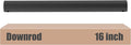 DPXMYG 16 inch Ceiling Fan Downrod with Extension Cord, Black Downrod for Ceiling Fan, 1 inch Outside Diameter, Ceiling Fan Boom Suitable for a Wide Range of Fans (Black, Not Threaded)