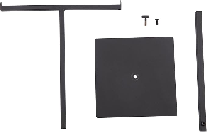 Polmart Countertop Adjustable T-Bar Display Stand Stand for Handbags, Wreaths, Hats, Scarves, Jewelry & Crafts，Wear-resistant, quiet and sturdy metal base – Black