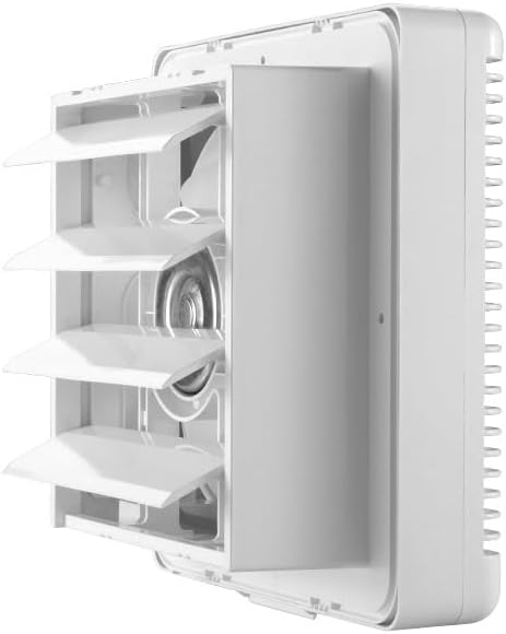 SAILFLO 10 Inch Window Shutter Exhaust Fan,11.6 x 11.6 Inch Cutout, 406CFM 35W Wall-Mounted Ventilation Air Intake Extractor for Bathroom Home