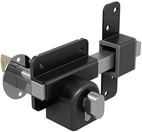 GateMate Long Throw Gate Lock, Euro Profile Gate Lock for Sheds, Gates & Garage Doors, Keyed Outside & Inside Thumb Turn, 316 Stainless Steel, for Wooden Gates & Doors Up to 2” (50mm), 5 Keys