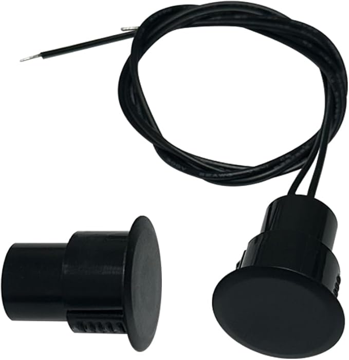5 Sets Flush Mounted 3/4" Door Magnetic Contacts Alarm Switch Sensor NC Type (White)