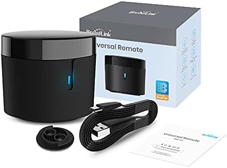 Broadlink RM4 Mini Smart Infrared Universal Remote Control by Smartphone from Anywhere Works with Google Assistant and Alexa