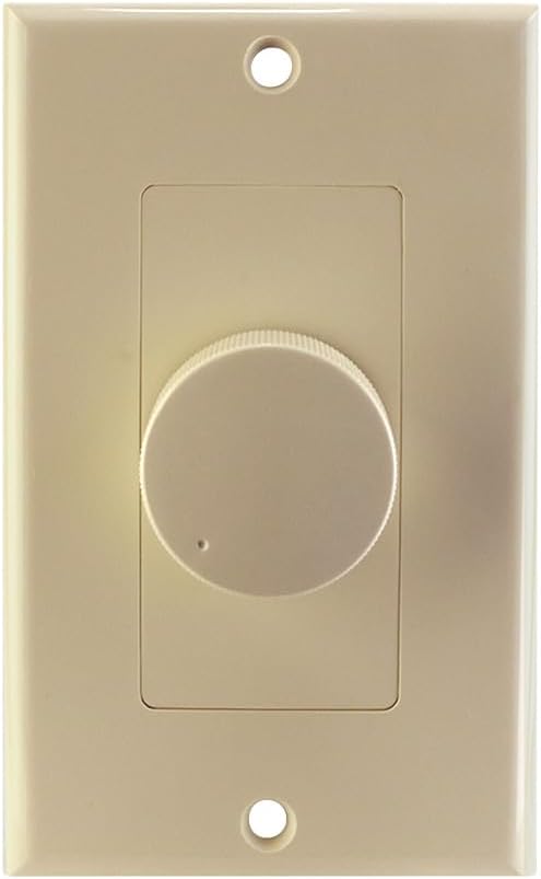 100W Impedance Matching Rotary Volume Control with White, Almond & Ivory Plates