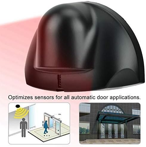 Universal Wired Microwave Motion Sensor Detector, 12-24V Automatic Door 24.125Ghz Microwave Motion Sensor Autodoor Sensors, Monitor and Outdoor Indoor Property