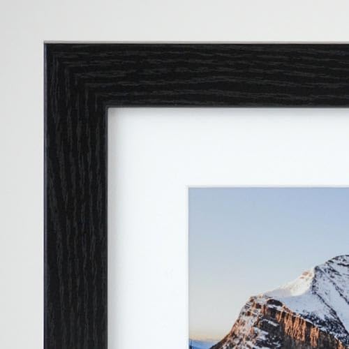 Frame It Easy 33 x 6 Black Grain Wood Frame (Derby)
