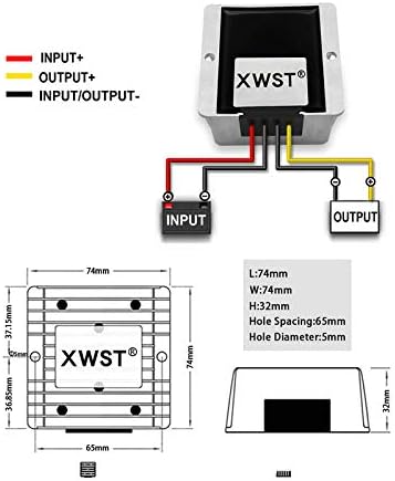 DC to DC 24V to 12V Step Down Voltage 12Volts Regulator Buck Converter Output 10A 120W Power Converter Module (10A)